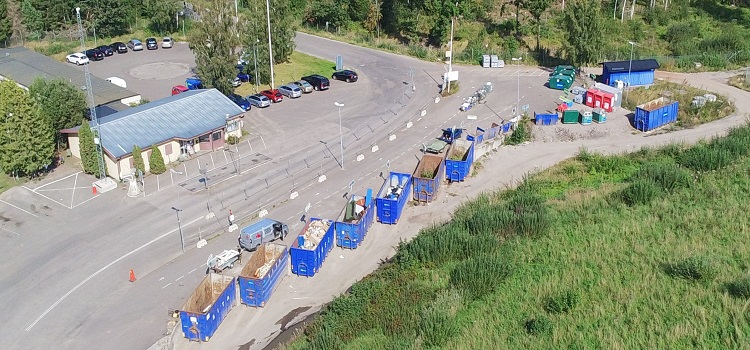 Återvinningscentralen i Skara